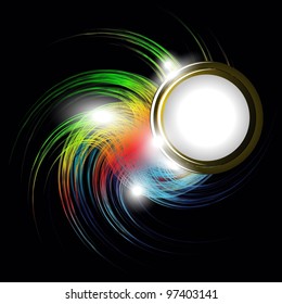 abstract swirl Smooth shine Waves Design in vector Background.