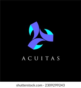 Abstract swirl solution technology consultant  business Logo Design Vector Royalty free images