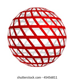 Abstract swirl sphere