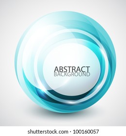 Abstract swirl sphere background