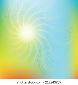 Abstract swirl vector colorful background.