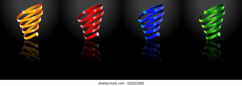Abstract swirl vector illustration.