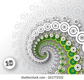 Abstract Swirl Wave Lines Background