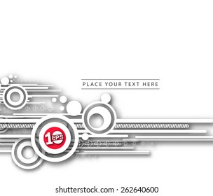 Abstract Swirl Wave Lines Background