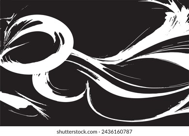 Abstraktes wirbelndes Design Schwarz-Weiß-Textur. Vektor-Illustration Hintergrund Textur Marmor und Fliesen für Druck.