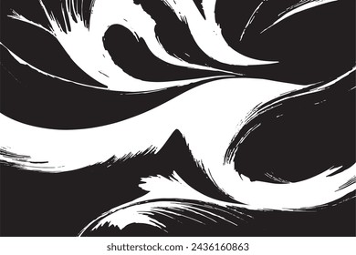 abstract swirled design black and white texture. vector illustration background texture marble and tiles for print.