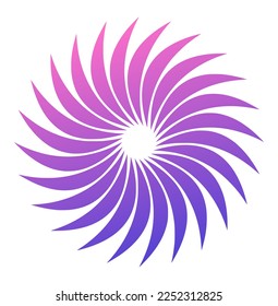 Abstract swirled round symbol for your logo