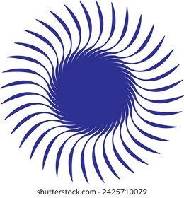 Abstract swirled round symbol for your logo