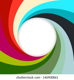 Abstract swirling background design with white space for text