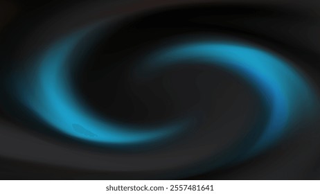 Abstract Swirling Dark Blue and Black Vortex Background Design