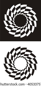 Abstract swirling design