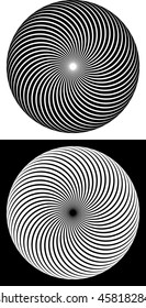 Abstract swirling design