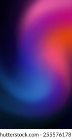 Abstract Swirling Gradient Background Pink, Purple, Blue Hues