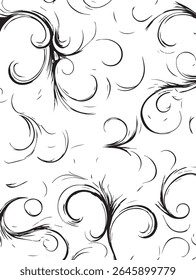 Abstract Swirling Ink Pattern with Dynamic Flow