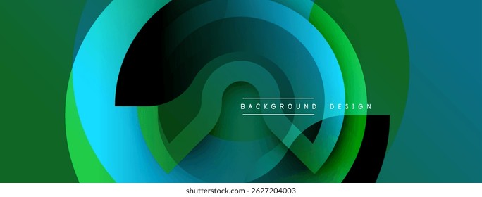 Abstract swirling layers, vibrant green, blue hues. Modern design element, smooth transitions, dynamic composition. Background texture, gradient effect.
