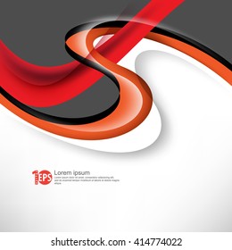 abstract swirling lines flat layout corporate design material background. eps10 vector