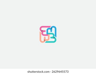 Abstrato girando formas espirais logotipo design vetor ilustração