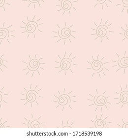Abstract swirls like sunlight pattern seamless background