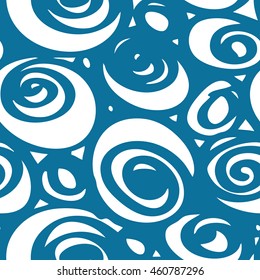 Abstract swirls patterns seamless background tile