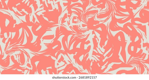 Abstractas remolino de textura sin costuras con líneas fluidas y onduladas y Formas. Ilustración vectorial