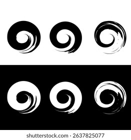 Abstract Swirls and Spirals set