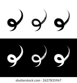 Abstract Swirls and Spirals set