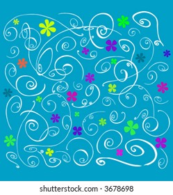 abstract with swirls vector