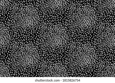 Abstract swirly black and white pattern