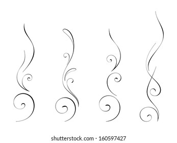 Abstract swirly decorations