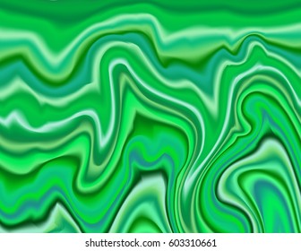 Abstract swirly gradient background design with springtime green colors. Vector EPS-10 file, transparency used. 