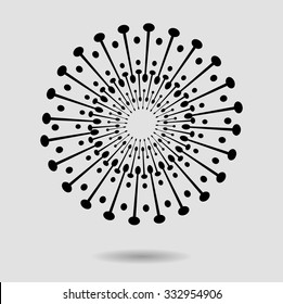 Abstract swirly illustration vector design.