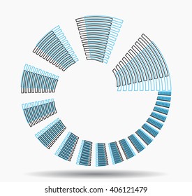 Abstract swirly illustration vector design.