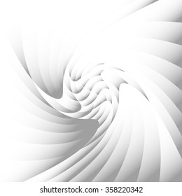 Abstract swirly image. Grayscale vortex, spirally pattern.