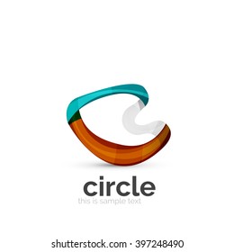 Abstrakte, rund um die Logo-Vorlage. Vektorgrafik