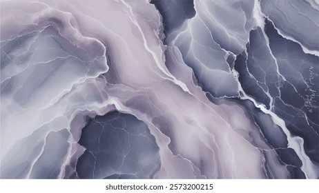 Abstract swirly texture. Fantasy fractal background. 3D rendering. Shellfish, stone, pearl. White, grey, purple and violet