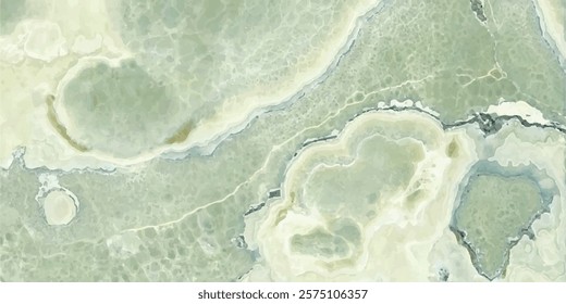 Abstract swirly texture. Fantasy fractal background. 3D rendering. Shellfish, stone, pearl. Green, grey and beige