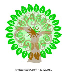 Abstract swirly tree 2