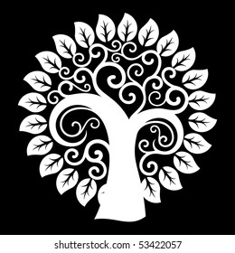 Abstract swirly tree 4