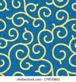 Abstract Swirly Vines Seamless Background Pattern
