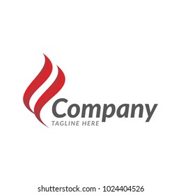 abstract swoosh for company business logo icon vector template