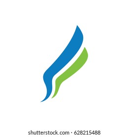 Abstract swoosh logo