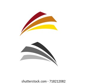 abstract swoosh logo