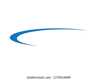 Abstract Swoosh Logo Design Template
