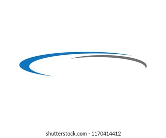 Abstract Swoosh Logo Design Template