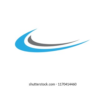 Abstract Swoosh Logo Design Template Stock Vector (Royalty Free) 1170414460