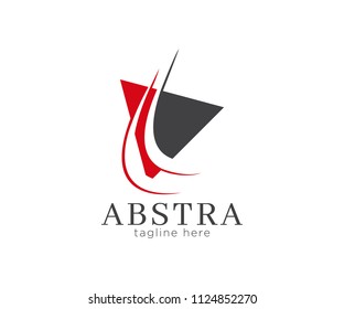 Abstract Swoosh Logo Template