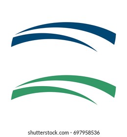 Abstract Swoosh Logo Template Illustration Design. Vector EPS 10.