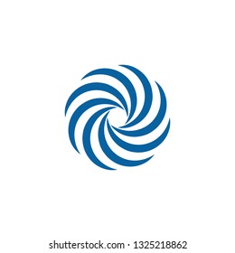 
Abstract Swoosh Spinning Whirl Logo Template