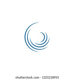 
Abstract Swoosh Spinning Whirl Logo Template