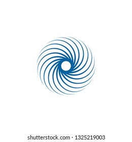 
Abstract Swoosh Spinning Whirl Logo Template